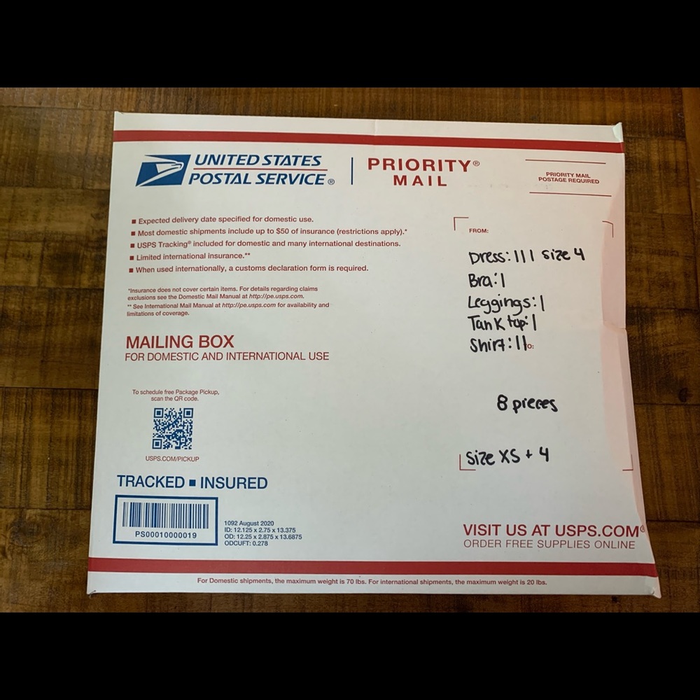 Mystery box size XS